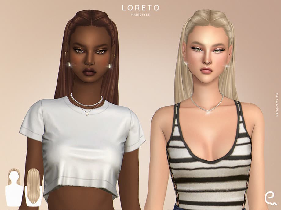 Скриншот мода Прическа Loreto Hairstyle